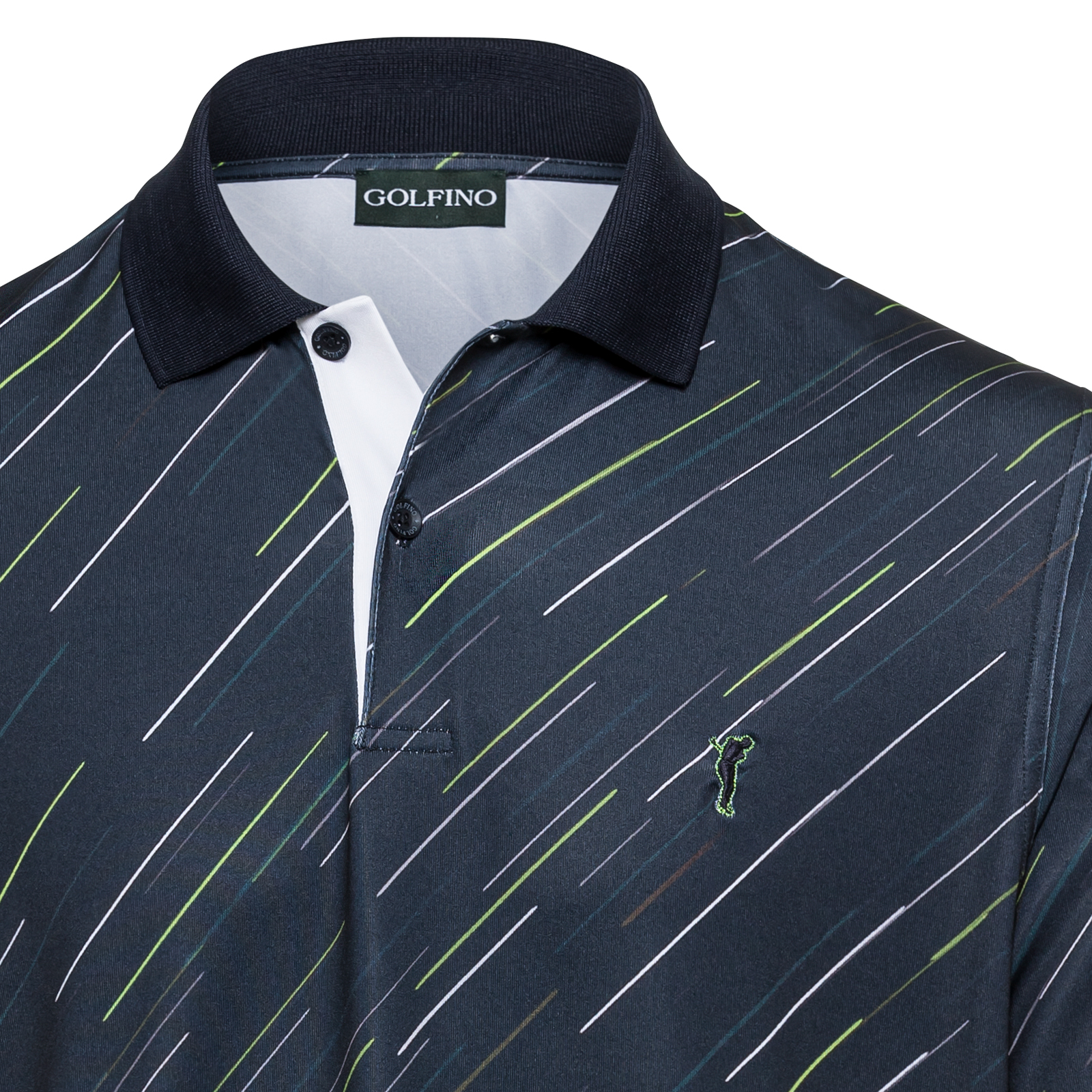 Golfino New Directions Printed Polo Deep Waters