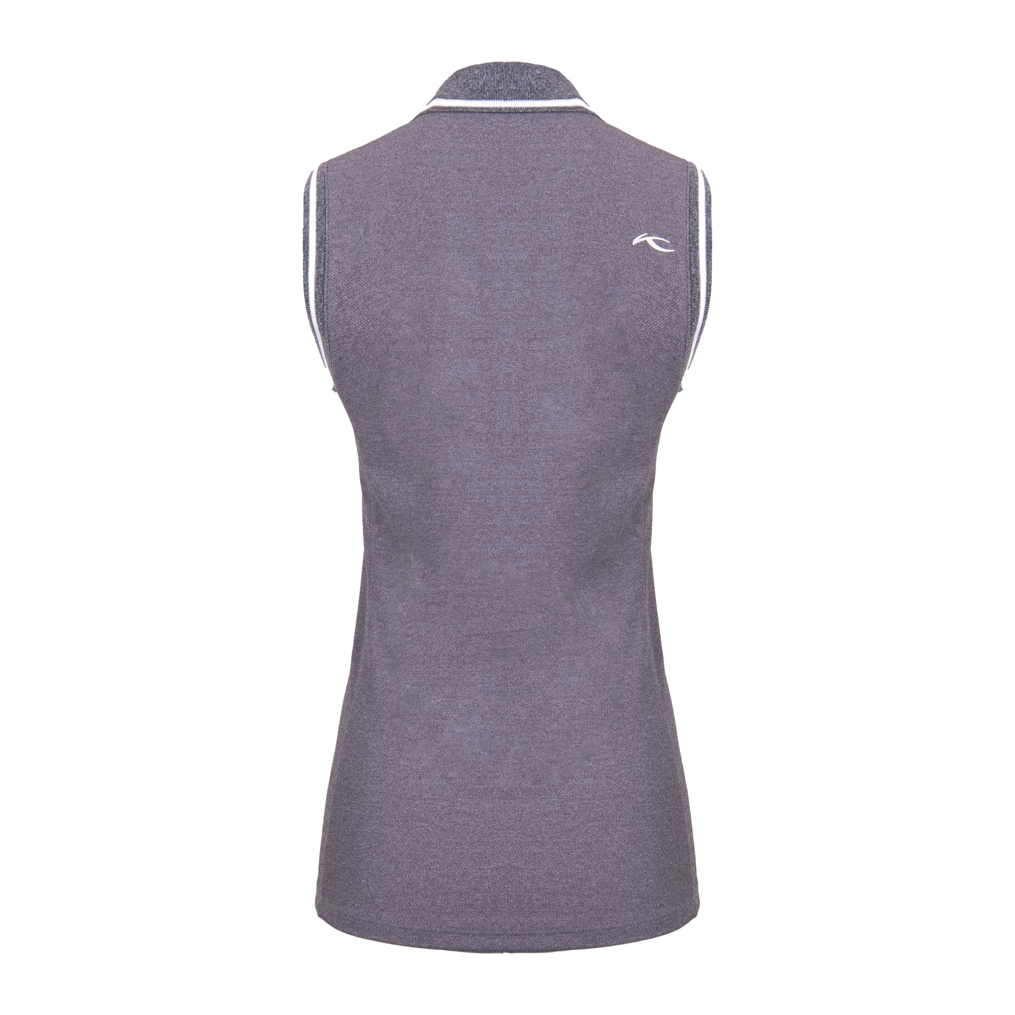 Kjus V-Neck Sleeveless Polo Steel Grey