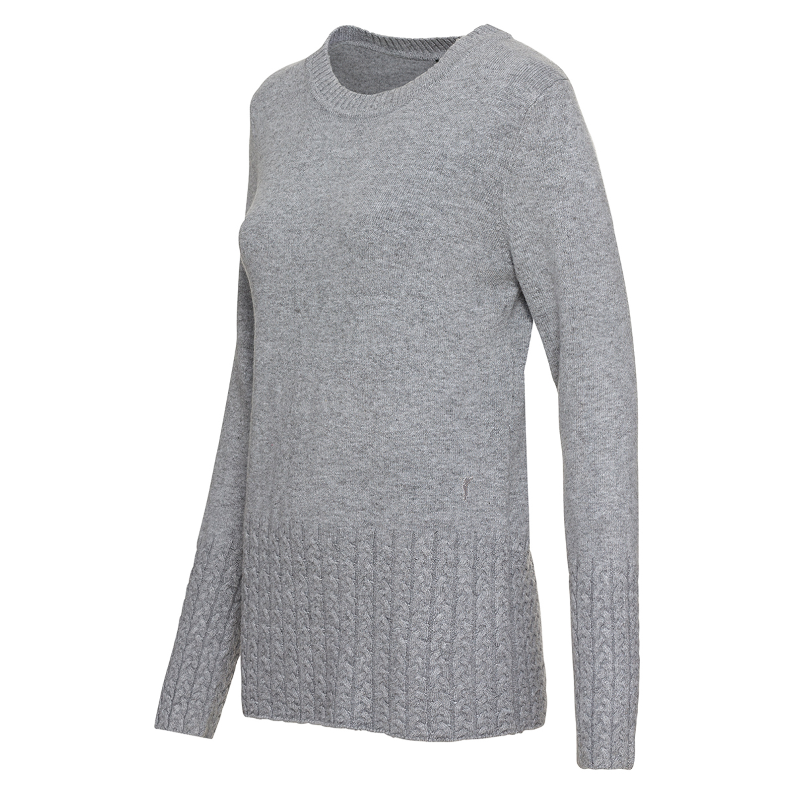 Golfino Ladies Silver Space Knitted Roundneck Mid Grey