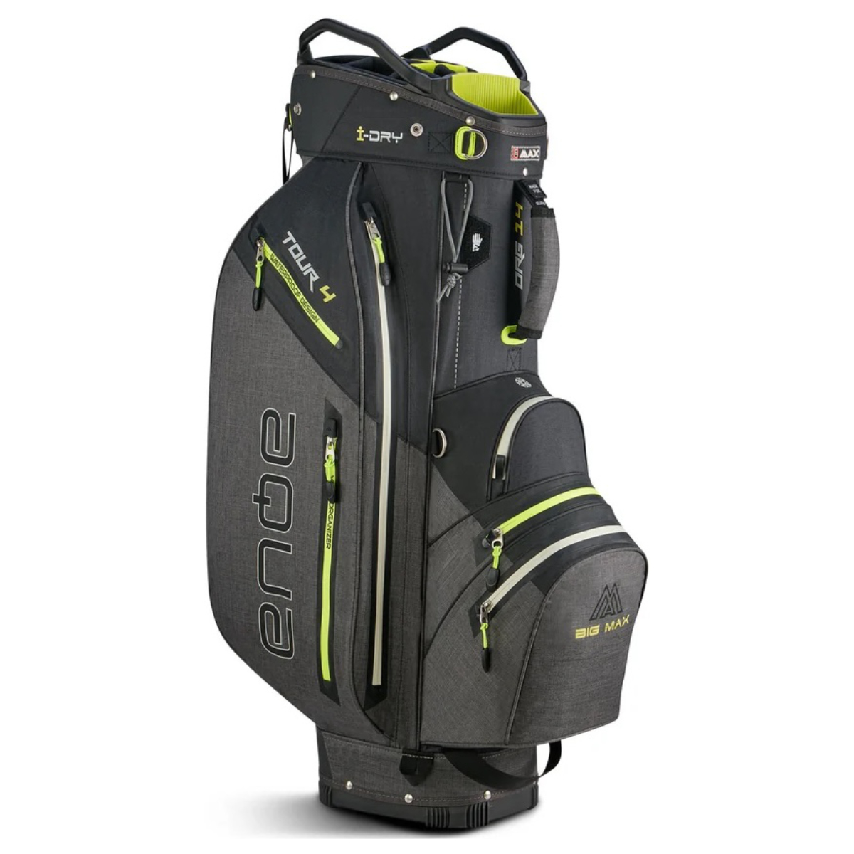 Big Max Aqua Tour 4 Black/Charcoal/Lime Cartbag