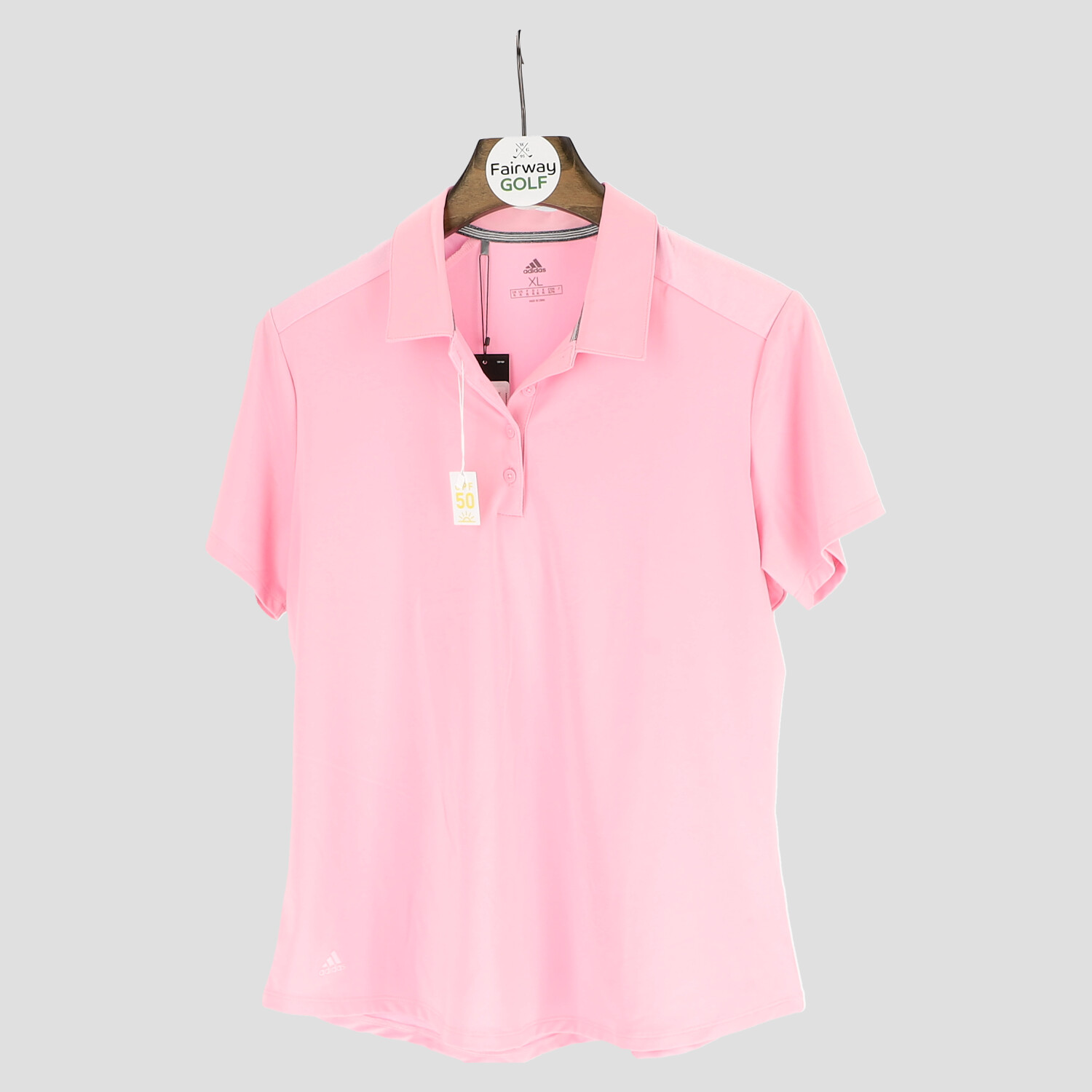 Adidas Polo - Größe XL - rosa
