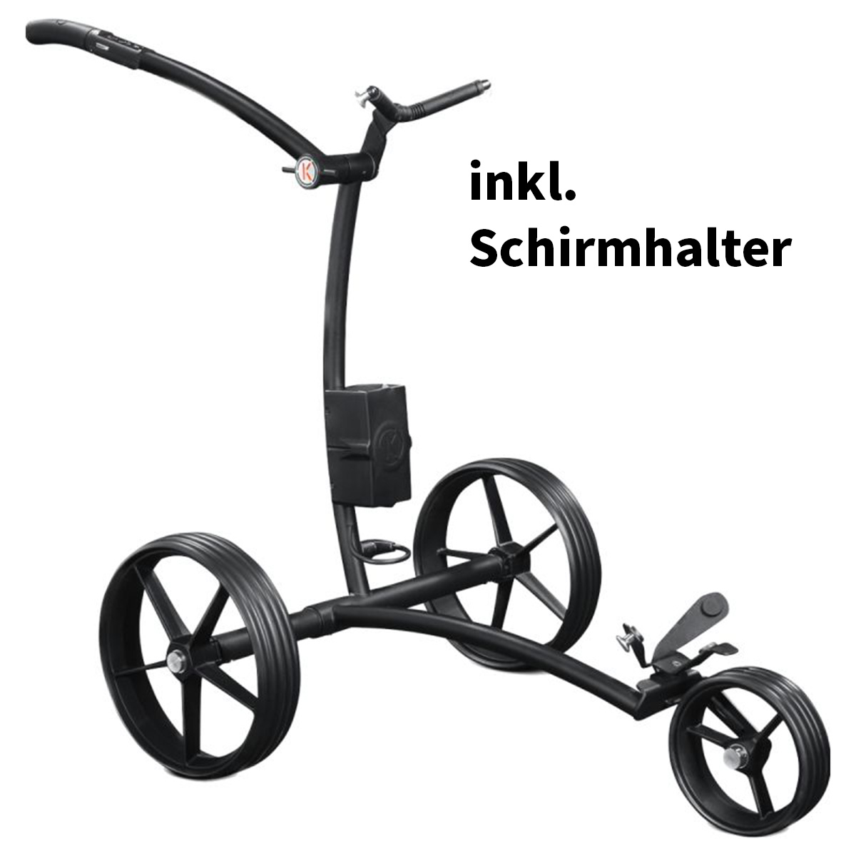 Kiffe Edition Graphiteschwarz E-Trolley inkl. Schirmhalter