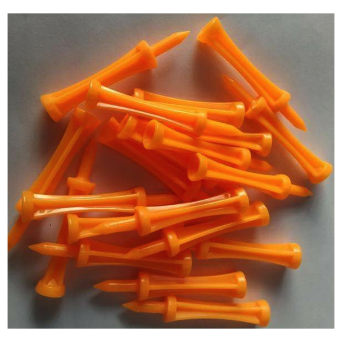 Pure4Golf Plastik Stufentees Orange
