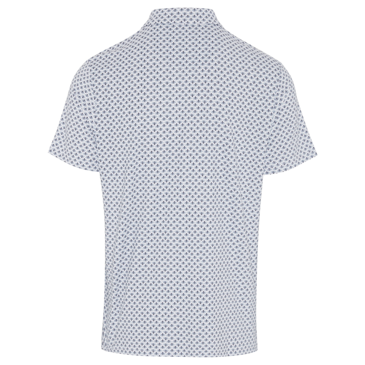 Penguin Retro Geo Print Polo Dunkelblau