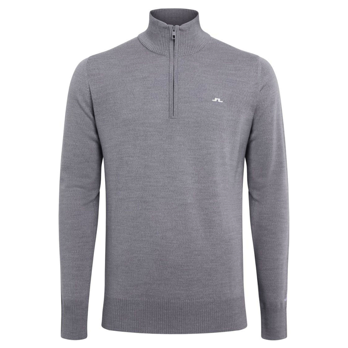 J.Lindeberg Kian Zipped Golf Sweater Grey Melange