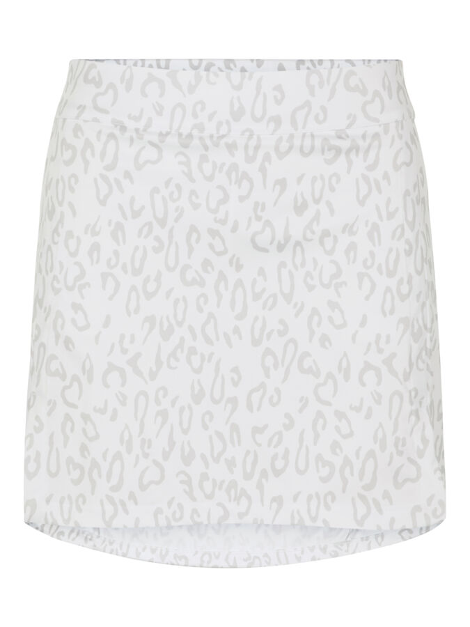 J.Lindeberg Amelie Mid Golf Skirt Print Animal Grey White
