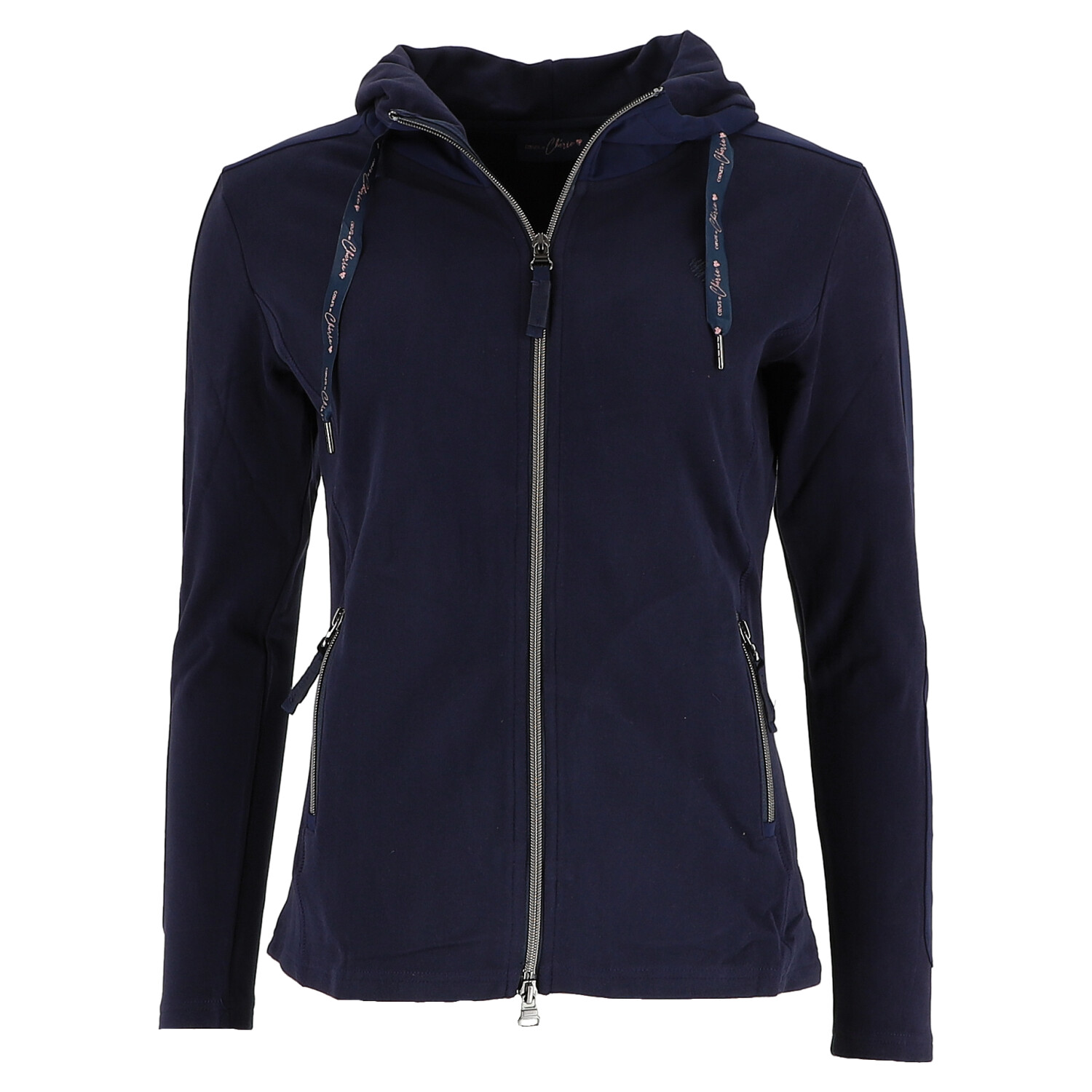 Cherie Collection Hoodie Jacke Navy