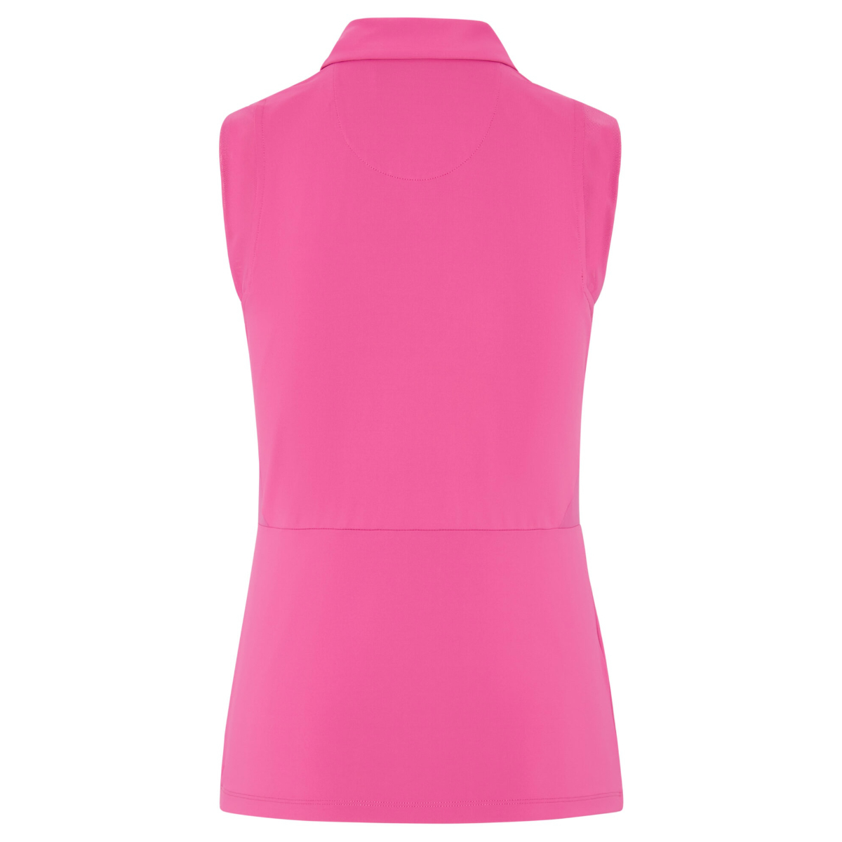 Penguin 1/4 Zip Mesh Block Sleeveless Polo Pink