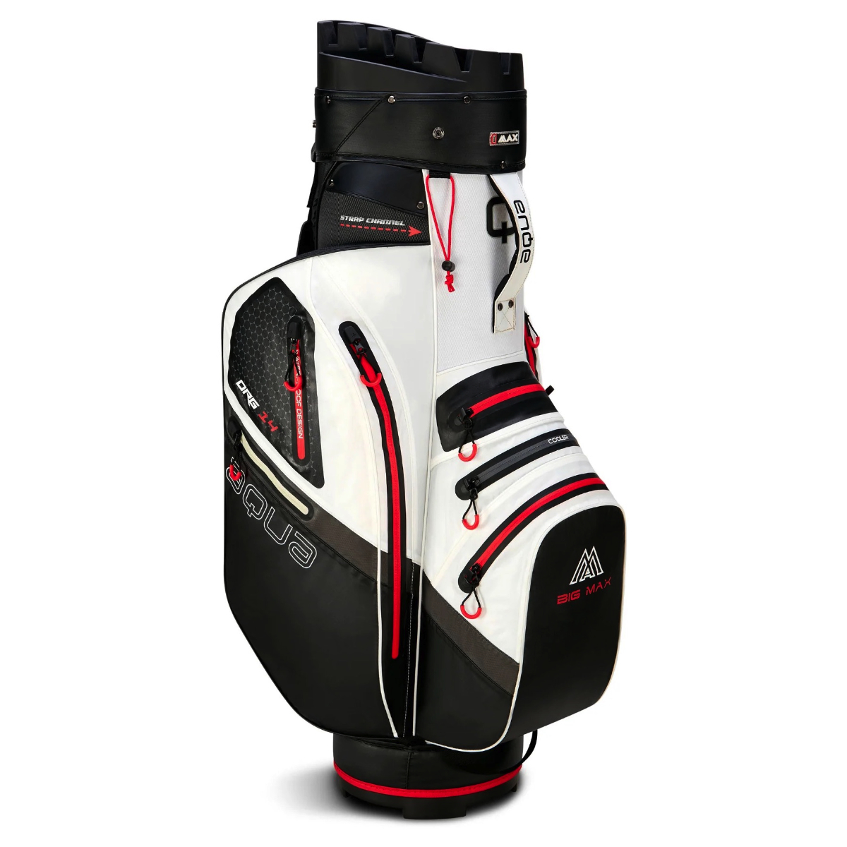 Big Max Aqua Silencio 4 White/Black/Red Cartbag