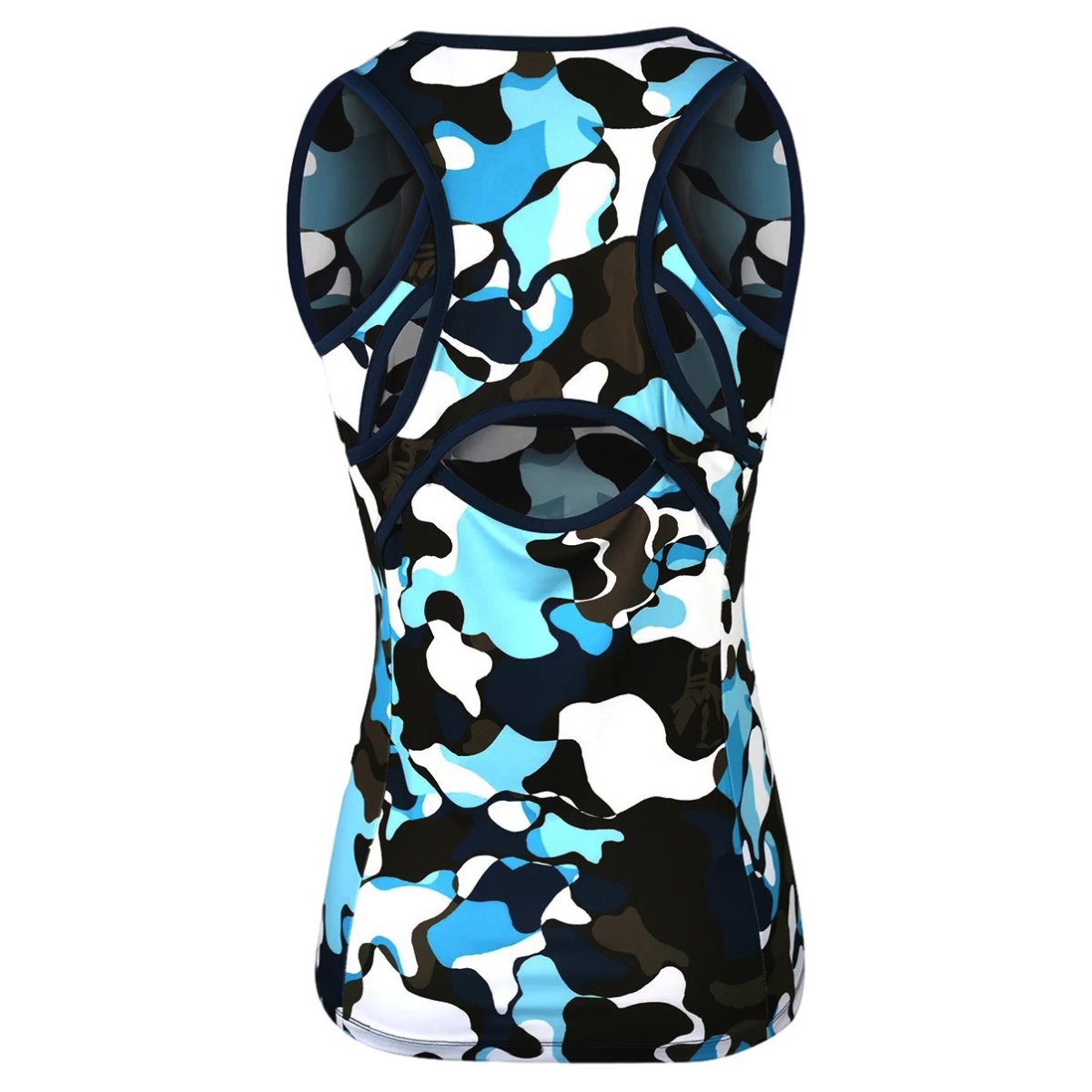 Penguin Abstract Printed Sleeveless Polo Astral Night