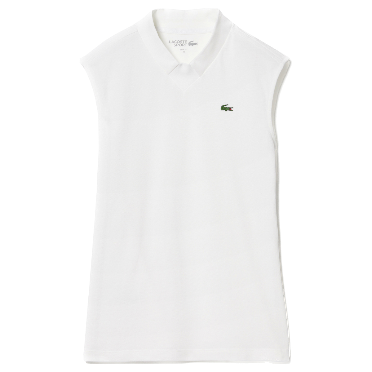 Lacoste Sleeveless Polo Weiss
