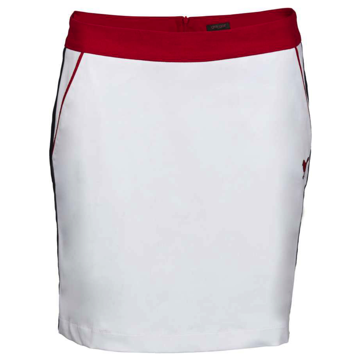 Girls Golf Golf Skort White/Red