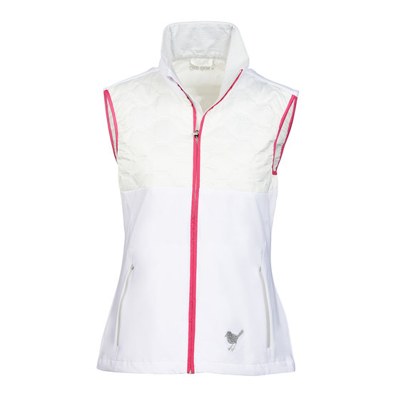 Girls Golf Techy Vest White