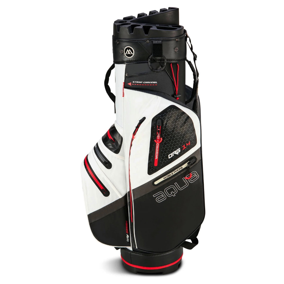 Big Max Aqua Silencio 4 White/Black/Red Cartbag