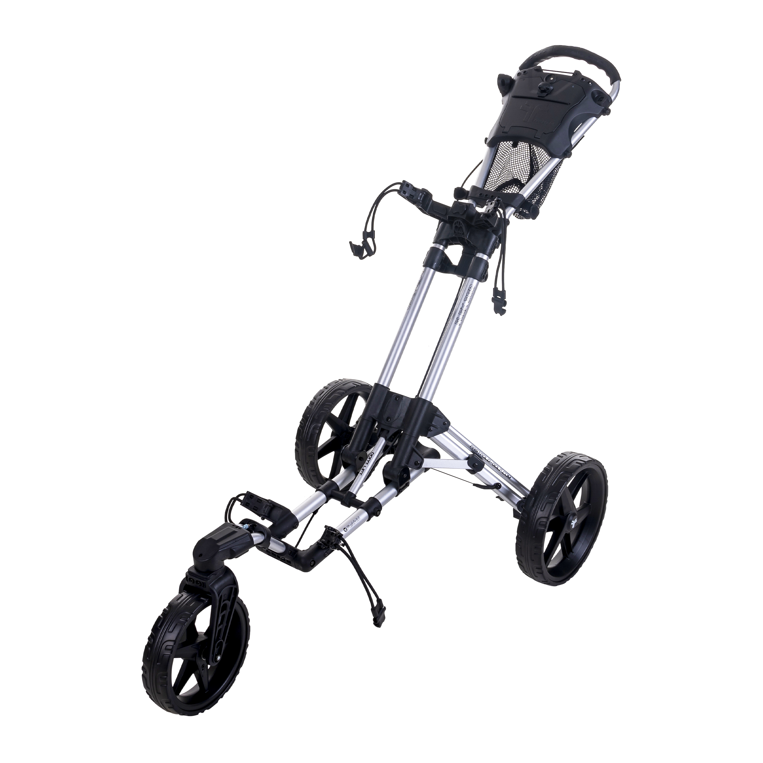 FastFold Flex 360 3 Wheel Silver/Black Trolley
