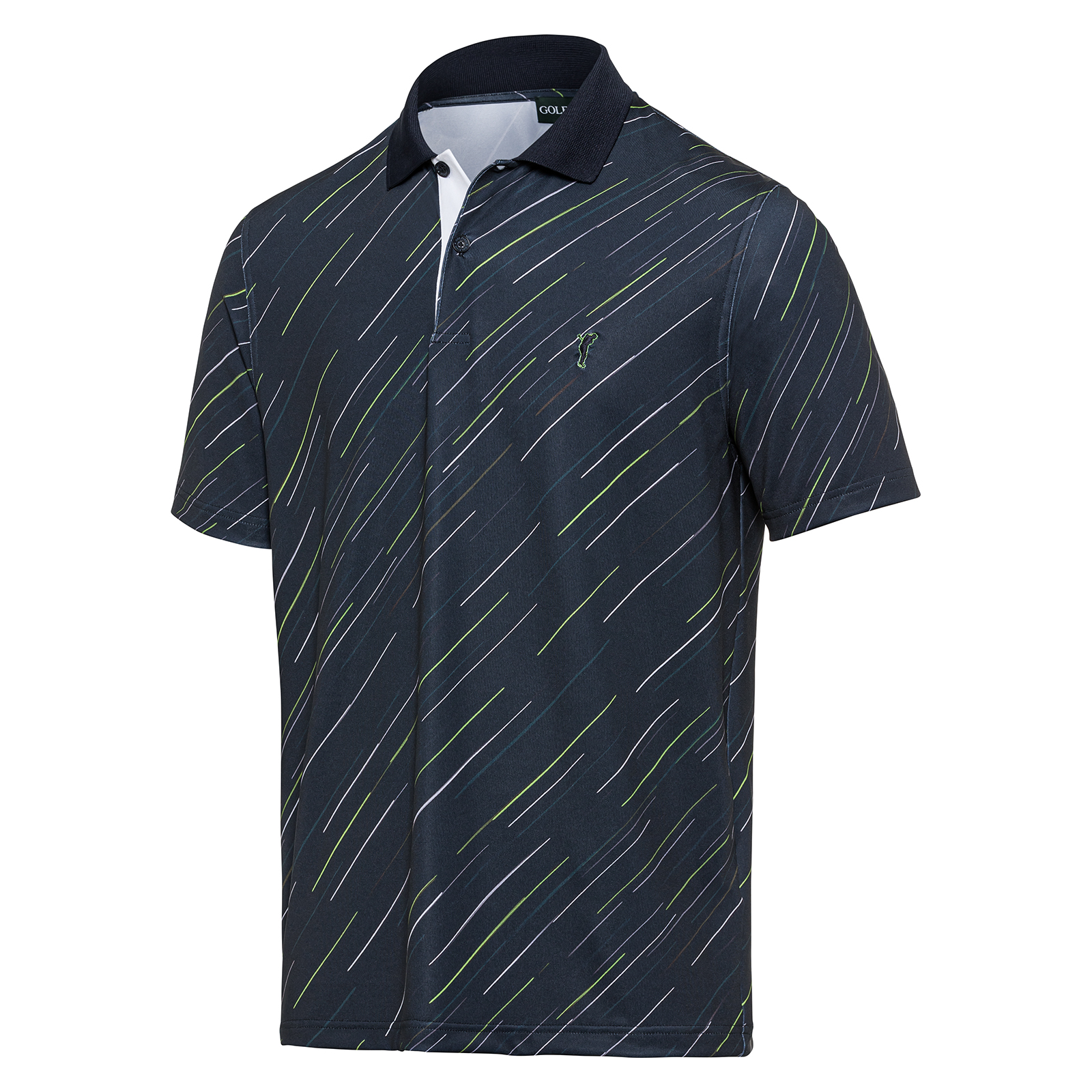 Golfino New Directions Printed Polo Deep Waters