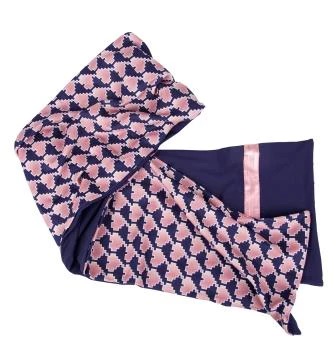 Cherie Collection Two Tone Schal Navy/Rose