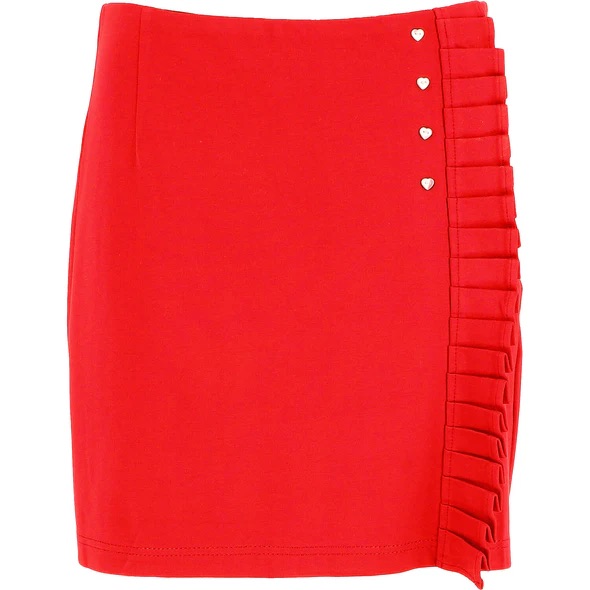 Cherie Collection Ruffles Skort Red