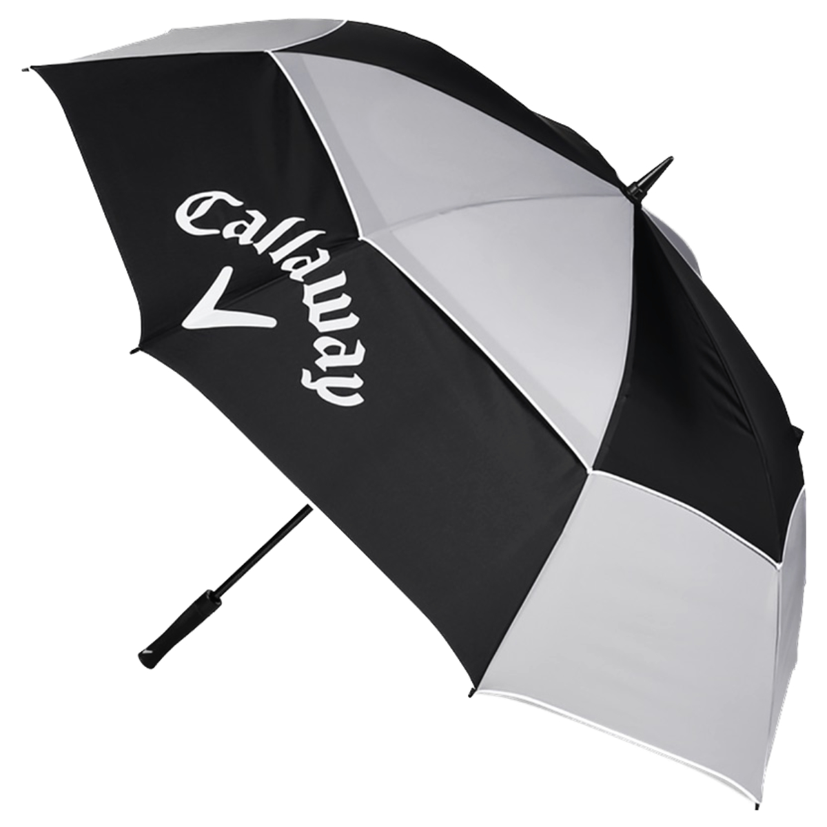 Callaway Regenschirm Tour 68 Inch Double Canopy Black/Grey/White
