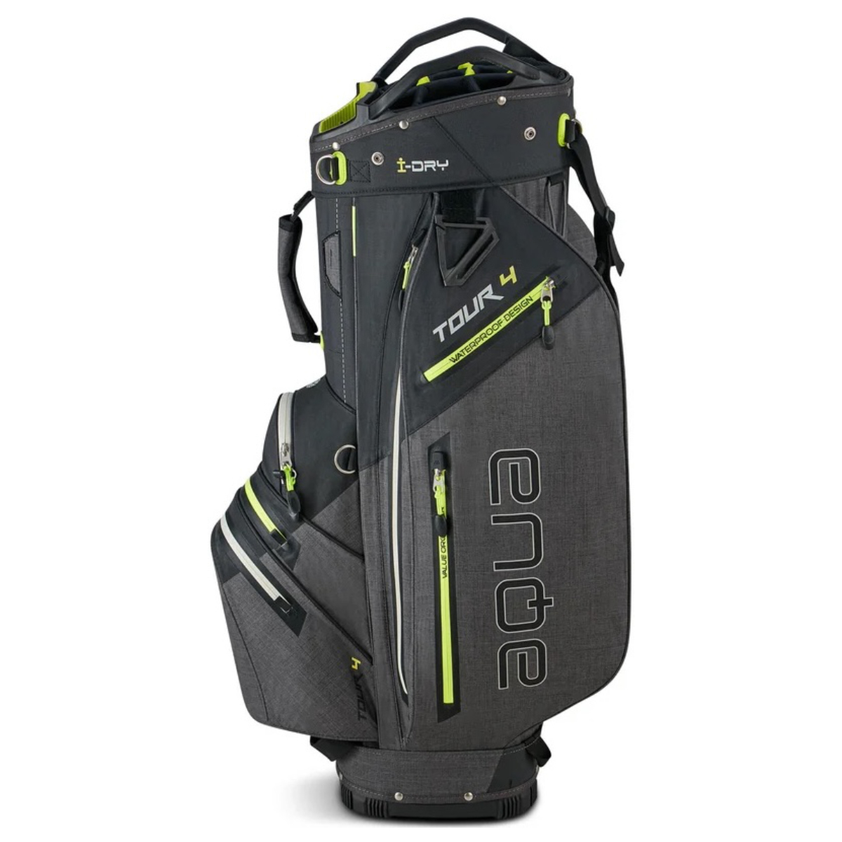 Big Max Aqua Tour 4 Black/Charcoal/Lime Cartbag