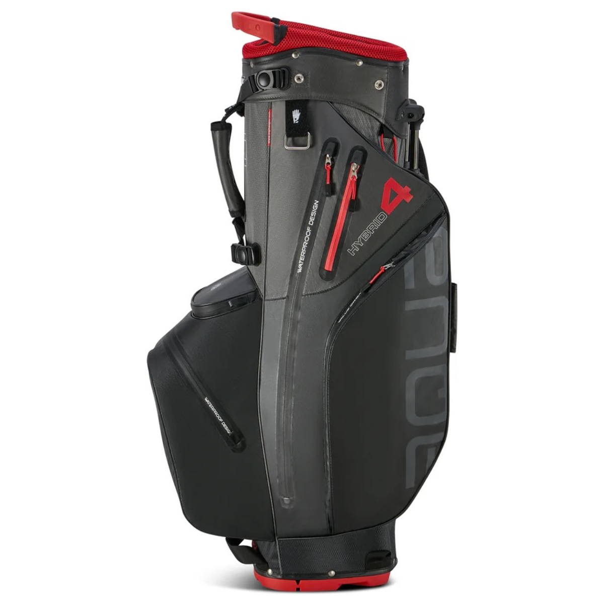 Big Max Aqua Hybrid 4 Schwarz/Grau/Rot Standbag